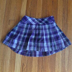 Purple Plaid Skirt With Built In Shorts 2T By Garanimals